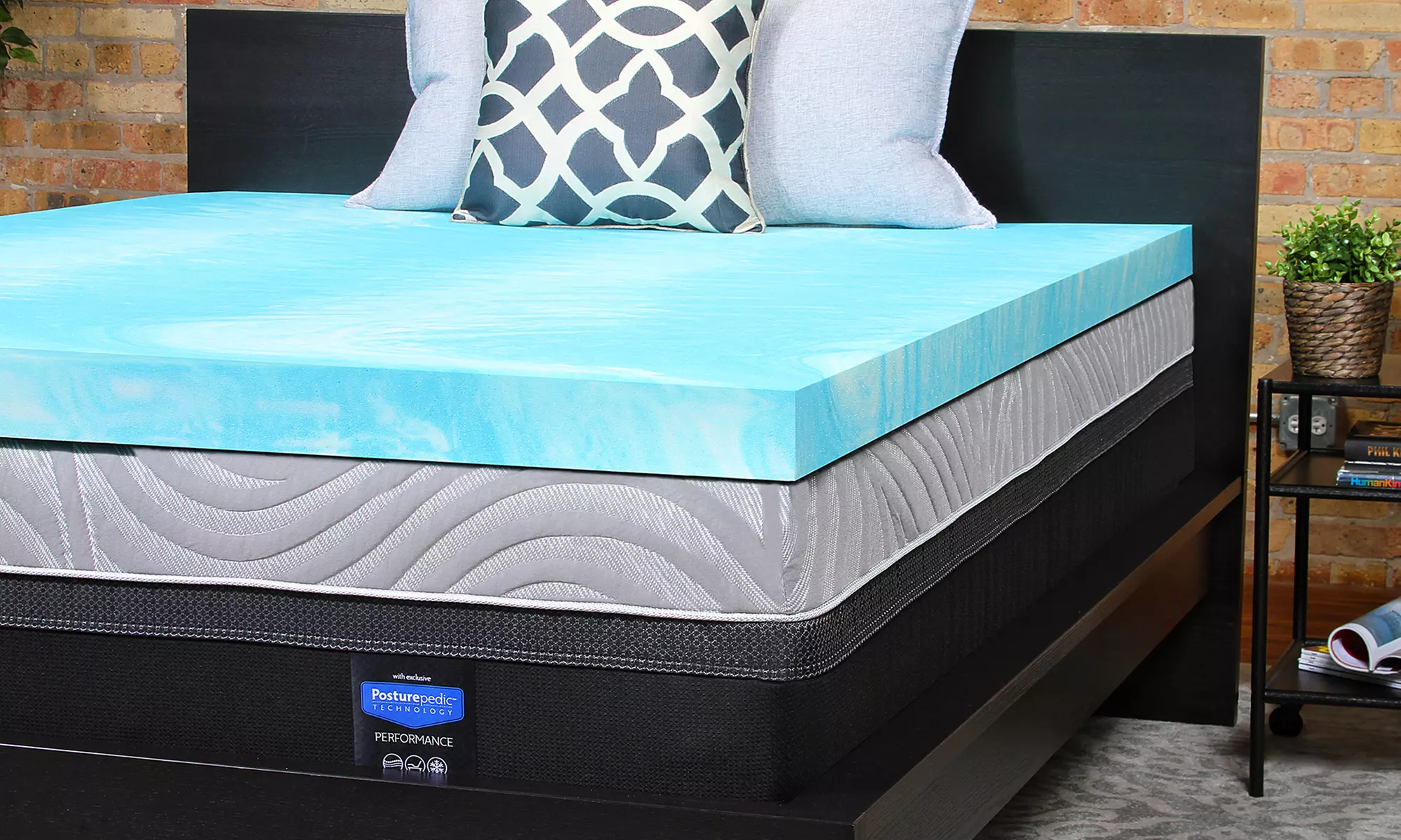 Sealy Premium 3" Cooling Gel Memory Foam Mattress Topper - Primary Image