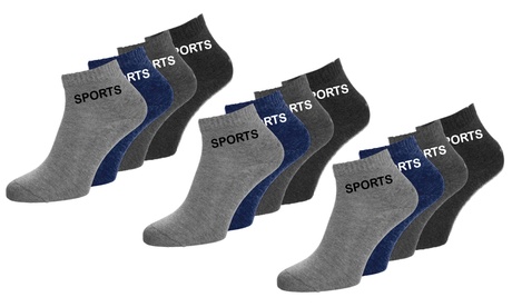12 o 24 paia di calzini da uomo disponibili in colori misti