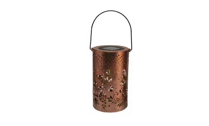 Image 4: One or Two Butterfly-Design Solar Hanging Lanterns