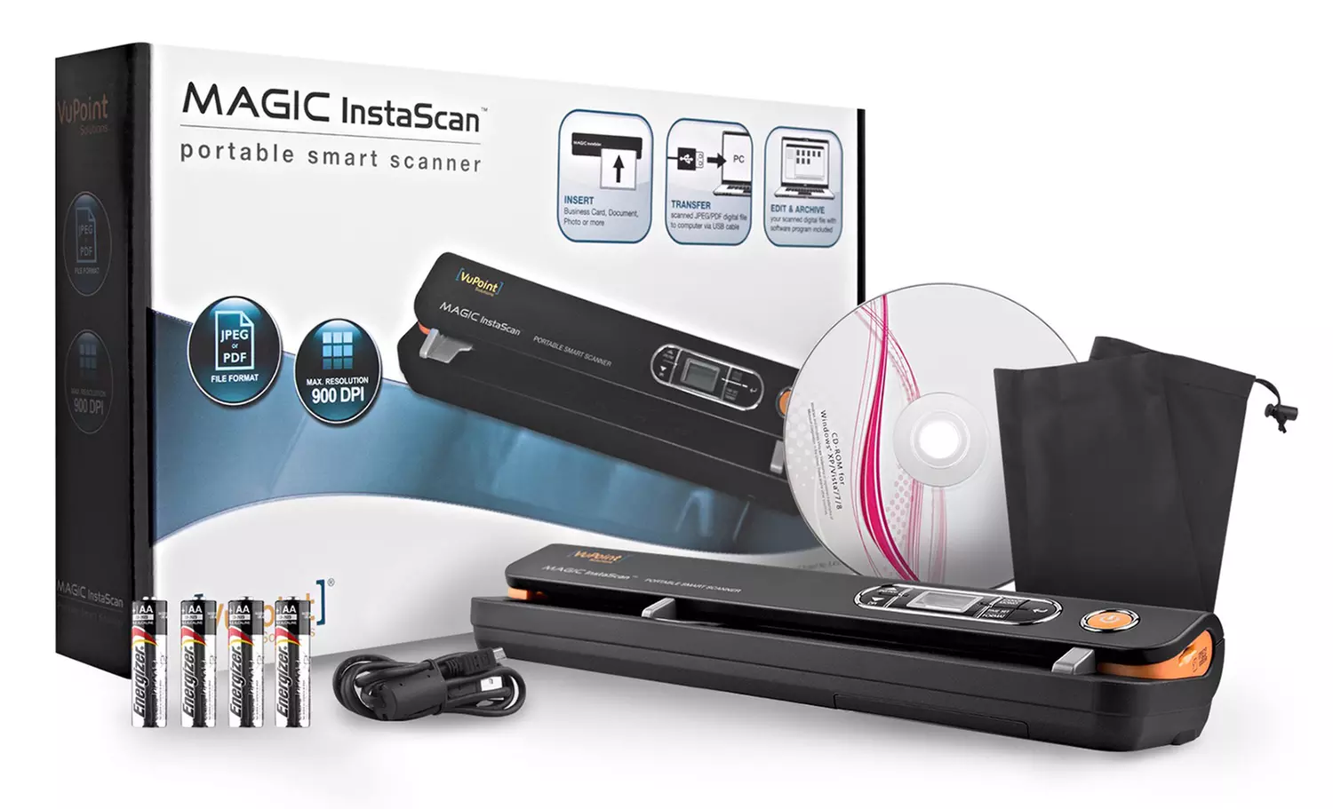 VuPoint Magic InstaScan Portable Document Scanner with 16GB MicroSD Card - Second Medium