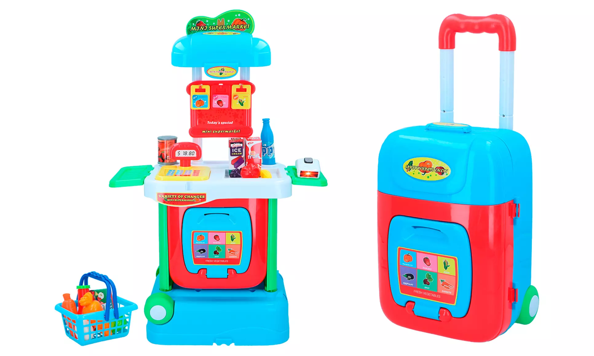 Valisette épicerie et ses 30 accessoires pour enfants - Primary Image