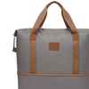 Image 9: KONO 1 or 3-Piece Grey Brown PC Luggage and Travel Bag Set 