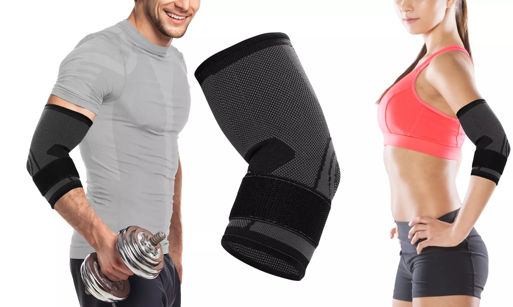 DCF Elbow Compression Sleeve with Adjustable Strap - Second Medium