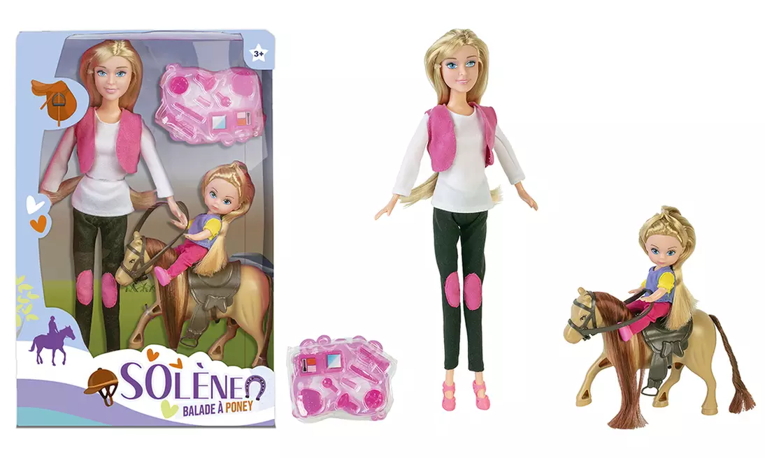 Poupée Solène avec poney de WDK Partner - Primary Image
