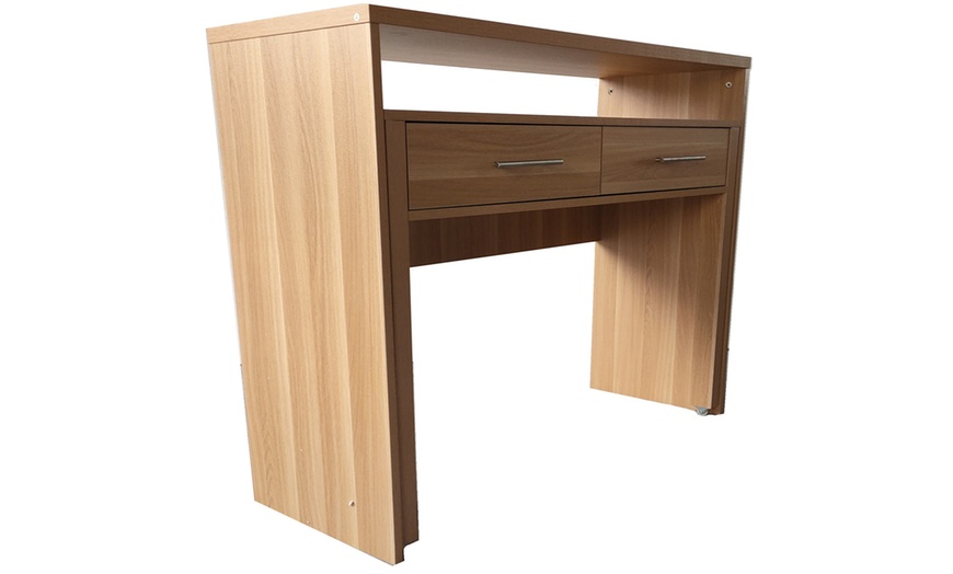 Image 10: Regis Extending Computer Table Desk