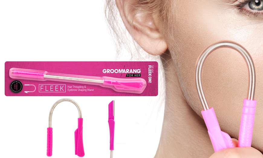 Image 1: Groomarang Fleek Hair-Threading and Eyebrow-Shaping Wand