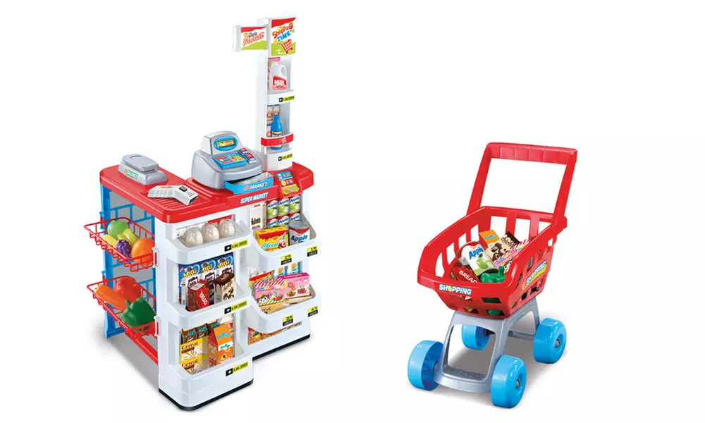 Set de jeu supermarché avec chariot pour enfants - Primary Image