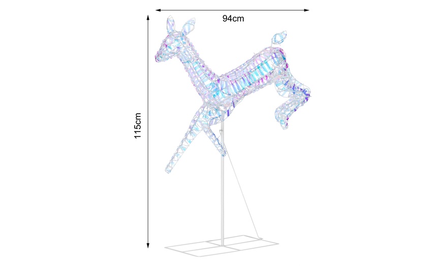 Image 3: 1 o 3 renne luminose con luci LED