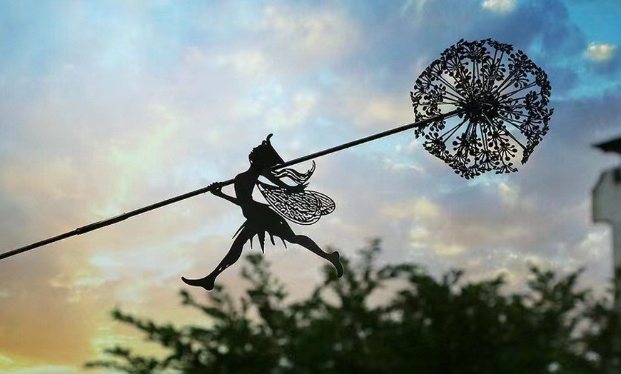Image 8: Dandelion Flower Fairy Patio Decorative Ornament