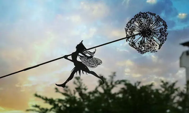 Dandelion Flower Fairy Patio Decorative Ornament