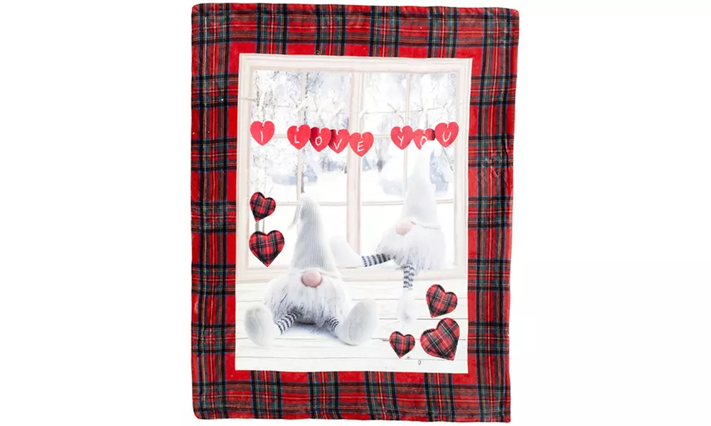 Plaid coperta invernale digitale agnellata