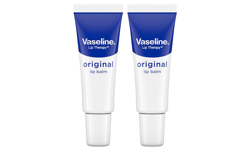 Image 3: Two or Four Vaseline Lip Balm Tubes 10g