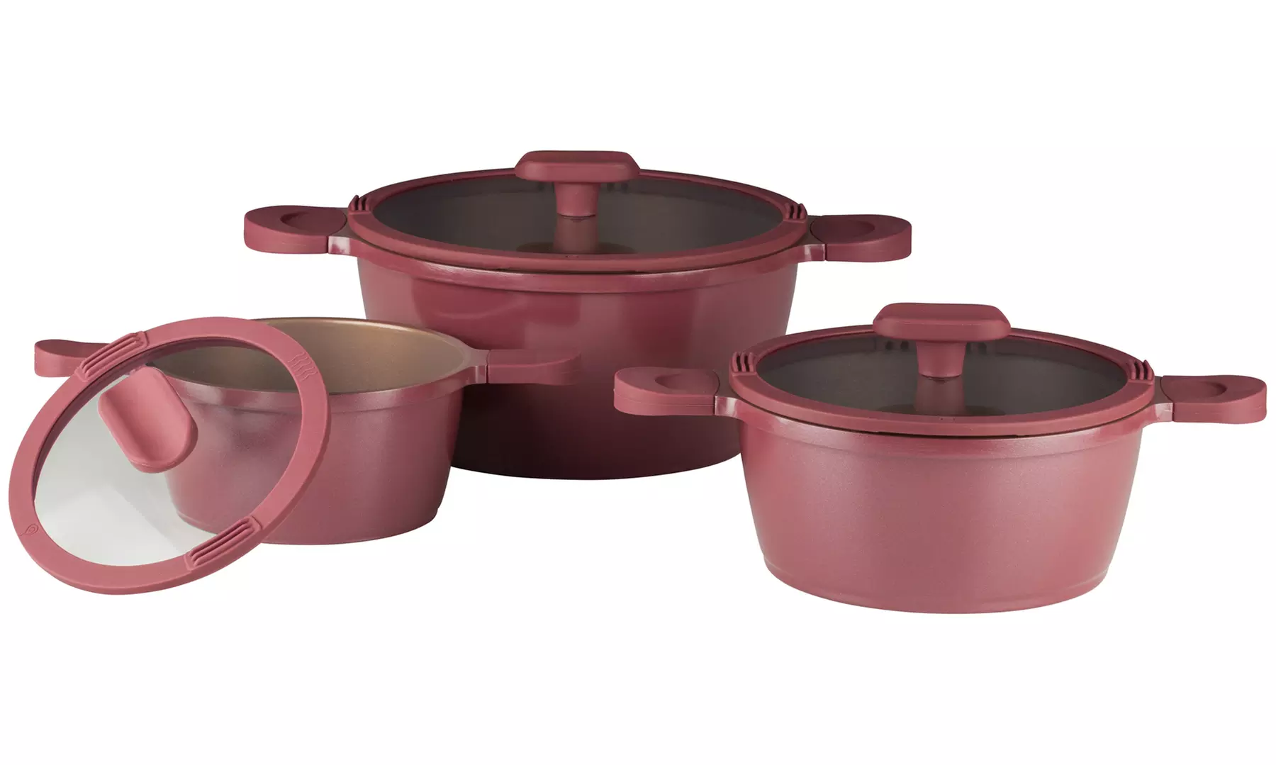 Mulex 3-teiliges Topf-Set von Mulex mit Keramik-Beschichtung, inkl. Versand - Primary Image