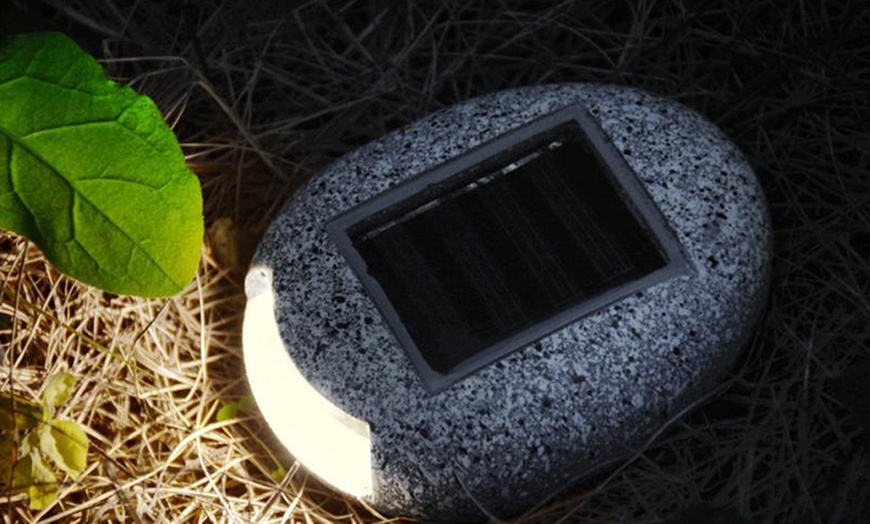 Image 3: Solar Path LED Stone Lights