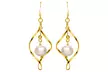 Freshwater Pearl Dangle Earrings in Sterling Silver - Second Medium
