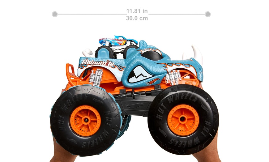 Image 4: Hot Wheels ferngesteuerter Monster-Truck Rhinomite RC