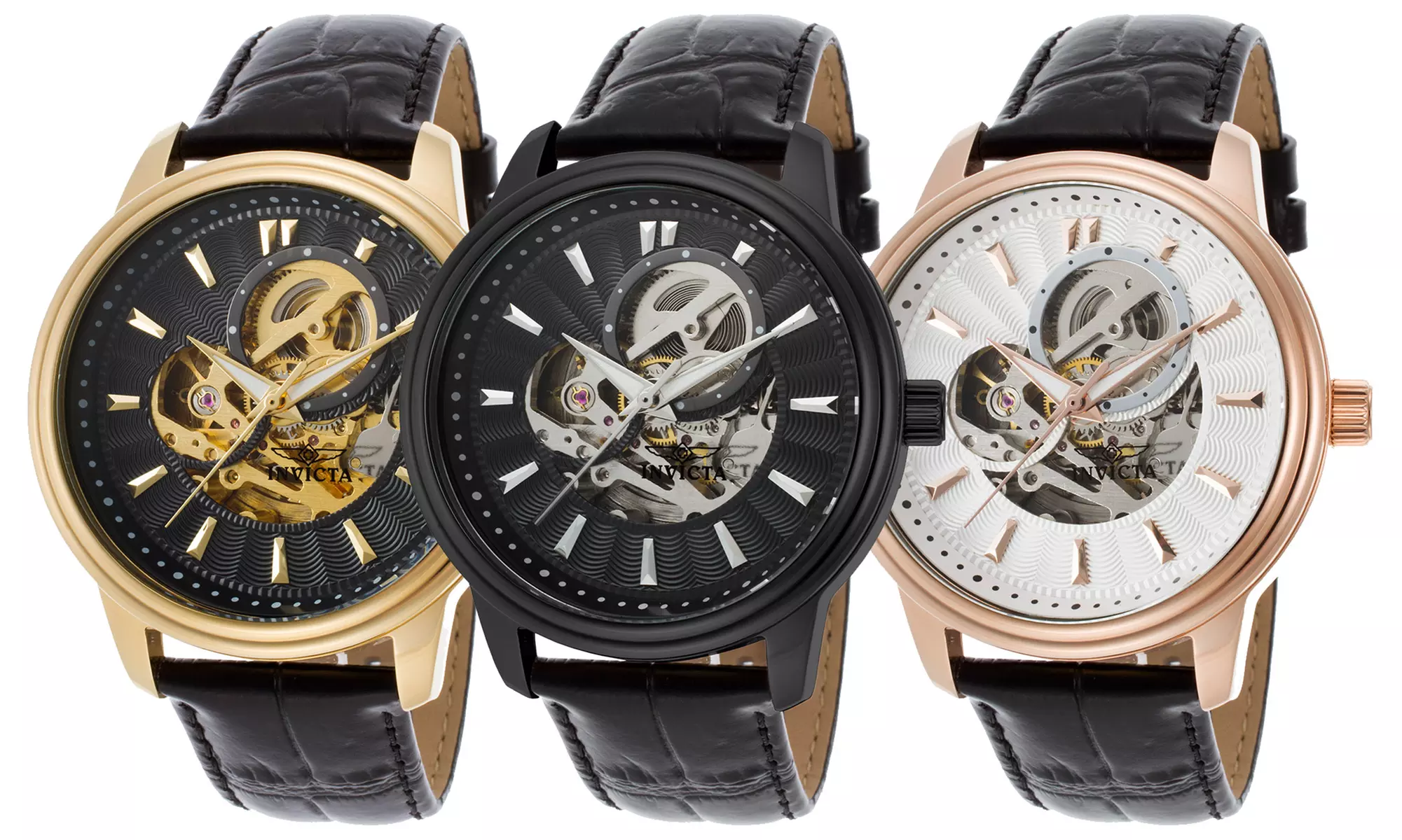 Invicta Men's Mechanical Skeleton Watches - Primary Image