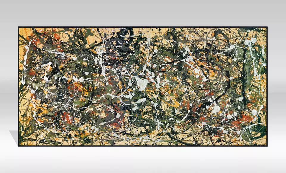 Framed Jackson Pollock Prints. Multiple Prints Available. - Second Medium