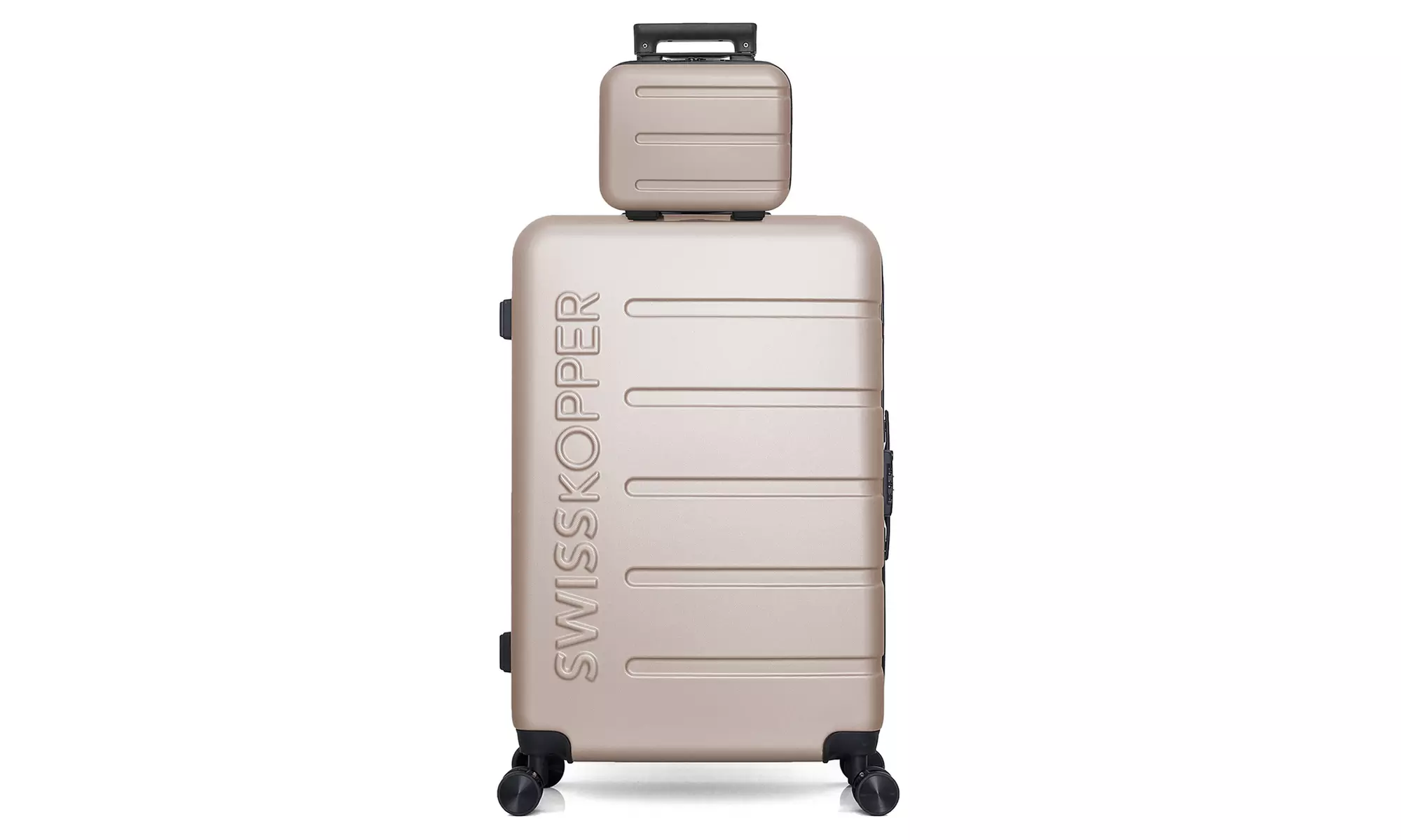 Lot avec valise grand format et vanity Swiss Kopper