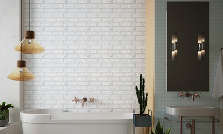 Fino a 6 confezioni di adesivi a forma di piastrella disponibili in 5 fantasie