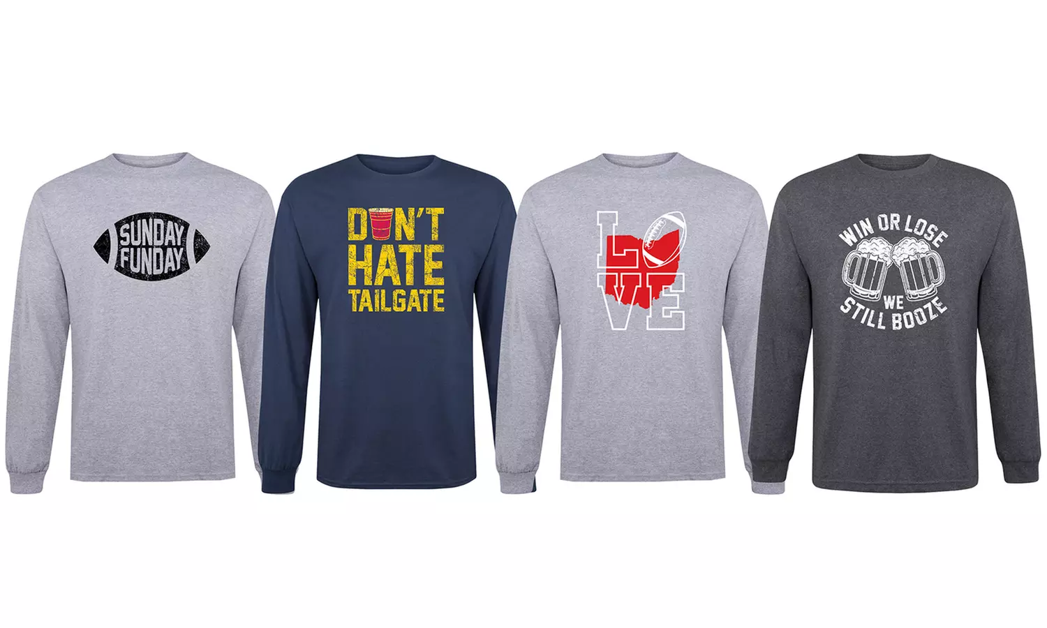 Instant Message: Men's Long Sleeve Tailgating Tees (S-2XL) - Primary Image