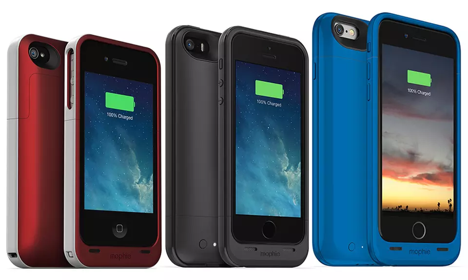 mophie Juice Pack Battery Cases for iPhone 4/4s, 5/5s/SE, 6/6s, or 6/6s Plus (Refurbished)  - Primary Image