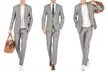 Gino Vitale Men's Window Pane Slim Fit Suits (2-Piece) - Second Medium