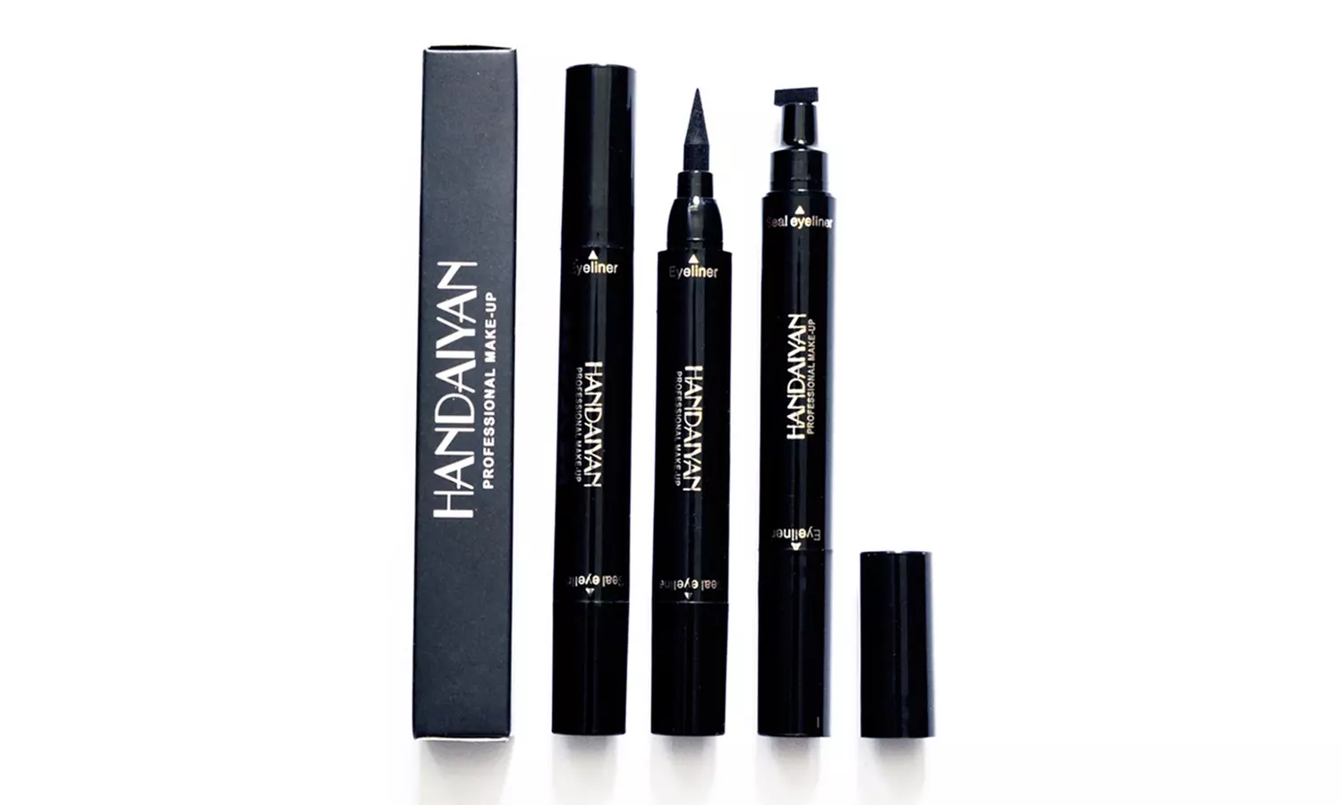 1, 2 ou 3 eyeliners liquides à pointe fine et tampon œil de chat, résistants à l'eau - Primary Image