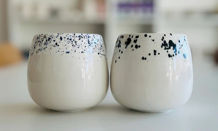 2 Std. Workshop Tassen mit Effektglasur gestalten für 1-2 Personen