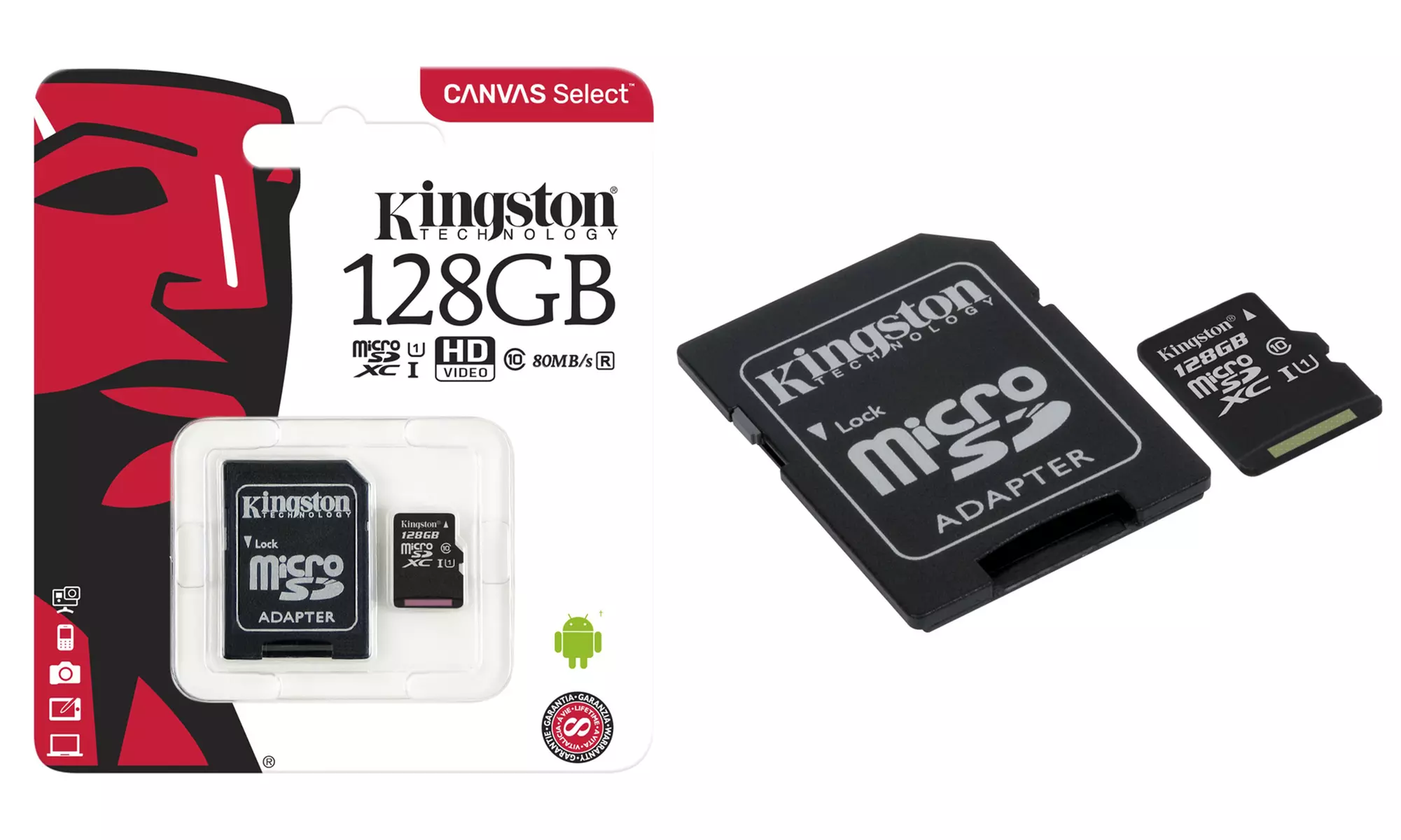 Cartes Kingston MicroSD UHS-1, en 32, 64 ou 128 Go - Second Medium