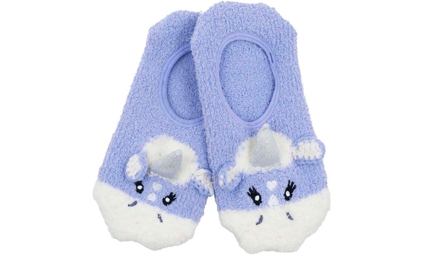 Image 6: Women's 3D Animal Slipper Socks