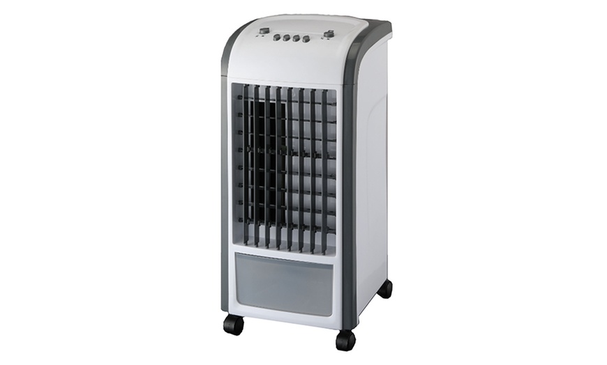 Image 1: 3-Speed Portable Air Cooler - Cools Rooms, Low Energy Costs