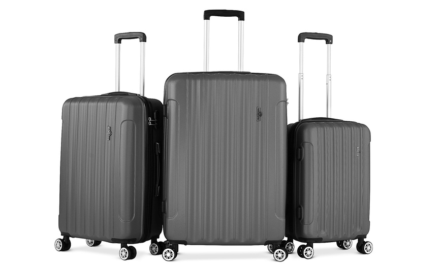 Image 22: 3-Piece Hard Shell Suitcase Set