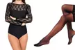 Body en dentelle + bas Astrid - Second Medium