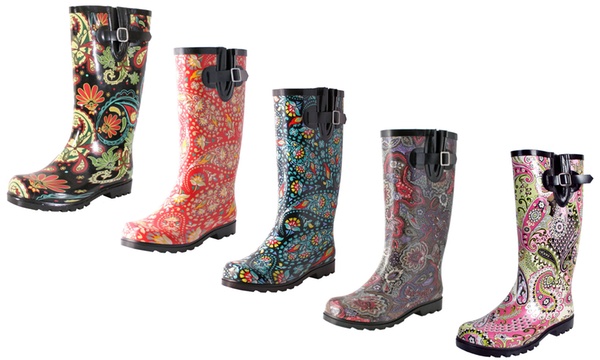 Paisley hot sale rain boots