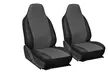 Faux Leather Front Bucket Car Seat Cover Set (2-Piece) - Second Medium