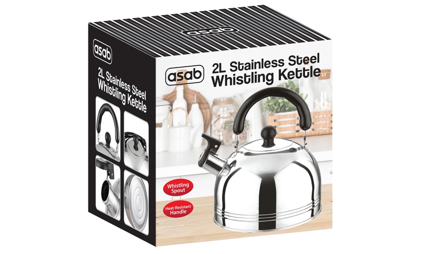 Image 7: 2L Stainless Steel Whistling Kettle