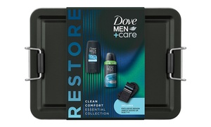 Dove Men Care Tin Clean Comfort Essentials 2-Peace Gift Set with Socks