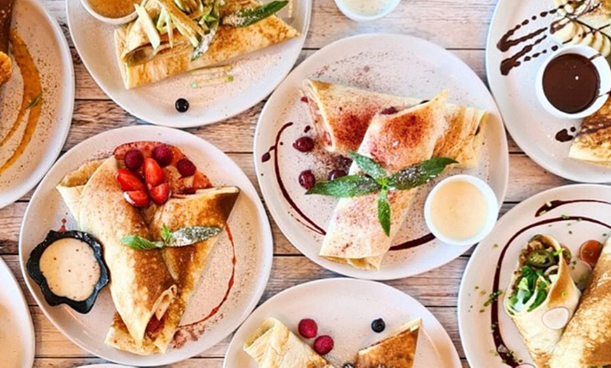 Image 1: Pancakes with Drinks