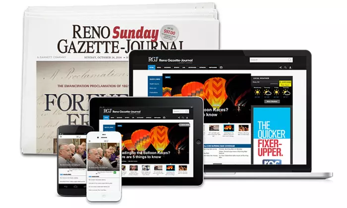 Subscription to Reno Gazette Journal (Up to 82% Off). Three Options Available. - Primary Image