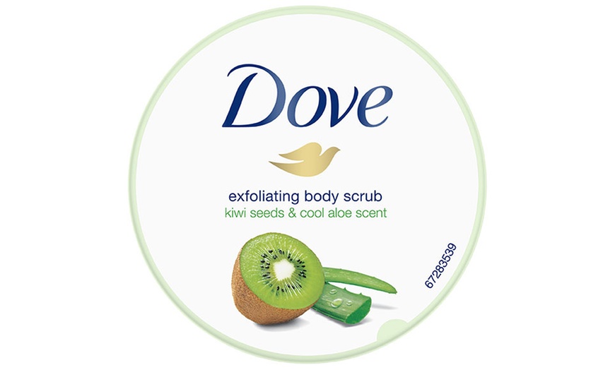 Image 3: One or Two 225ml Dove Body Scrubs