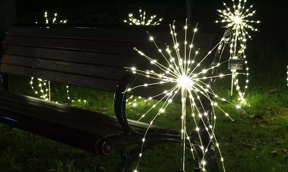 Copper Wire Solar Fireworks Ground Light - Second Medium