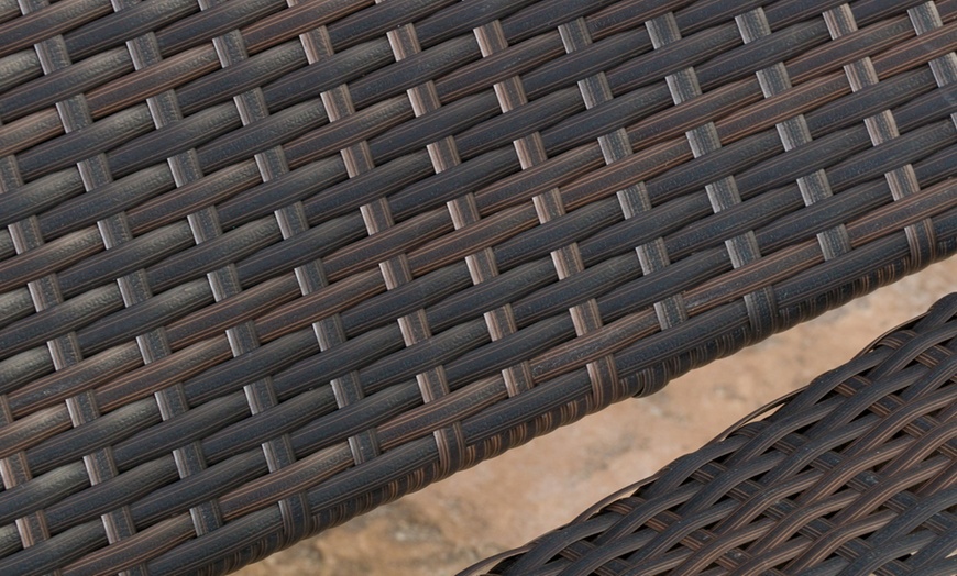 Olivia Outdoor Wicker Armed Chaise Lounge Chair (Set of 2) Groupon