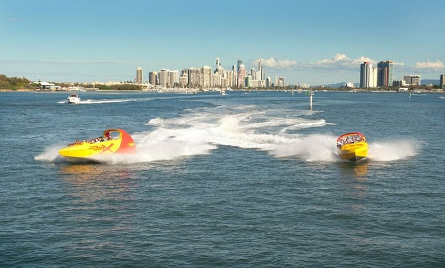 Image 3: Jet Boat Ride for Kids & Adults with 360° Spins, Scenic Views & More!