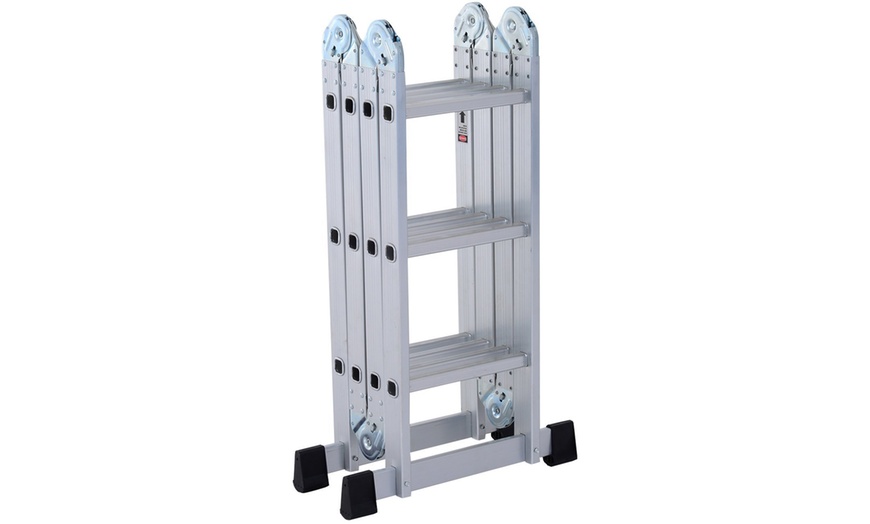 Image 9: HomCom Multi-Functional Ladder