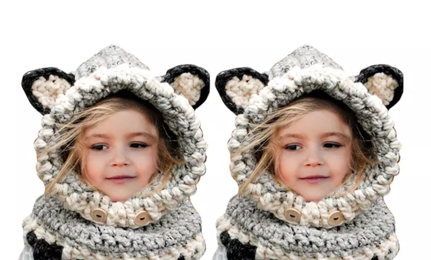 Image 7: Bonnet en coton avec oreilles pour enfants, design mignon