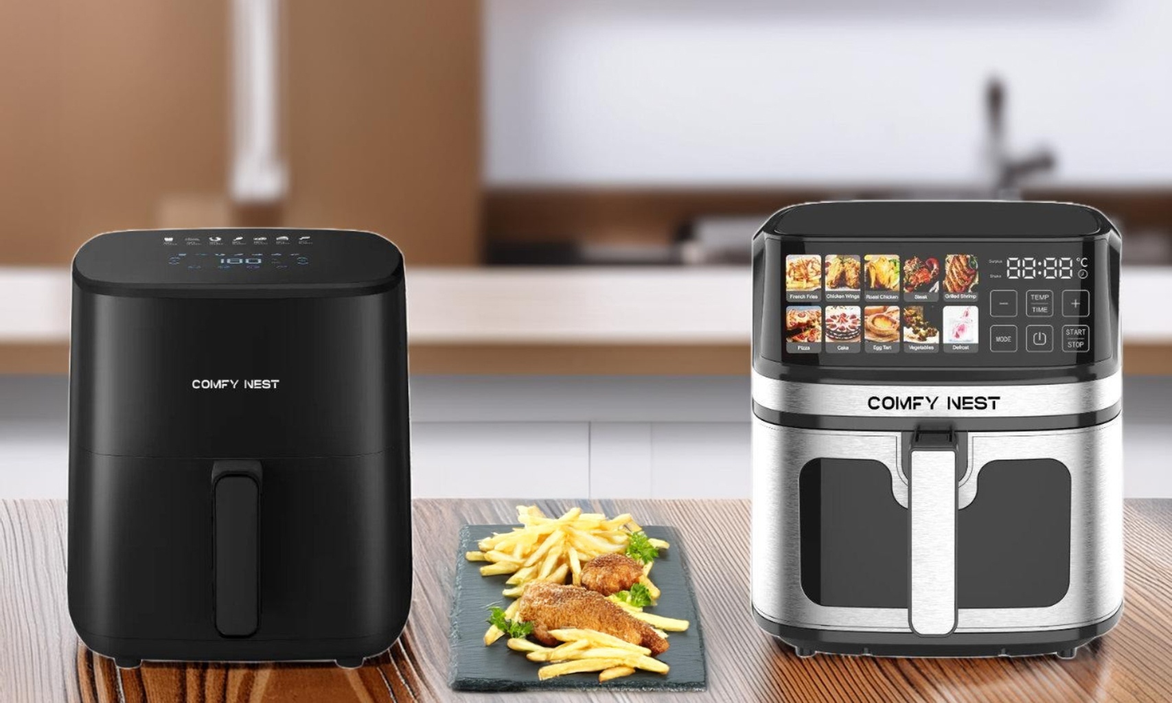 Freidora con pantalla digital