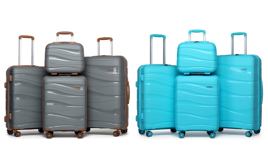 Image 1: One or Four Suitcase set