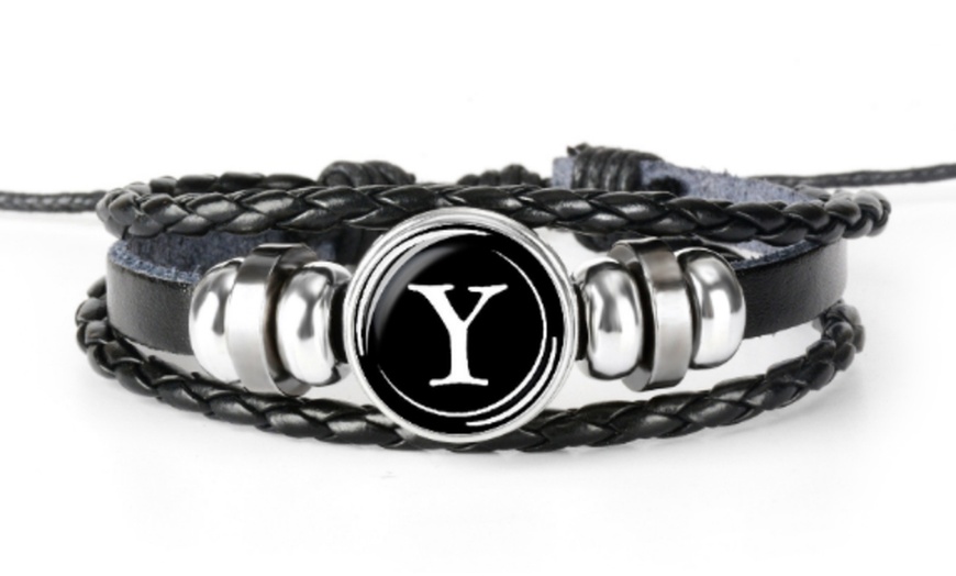 Image 26: Bracelet initiale pour homme