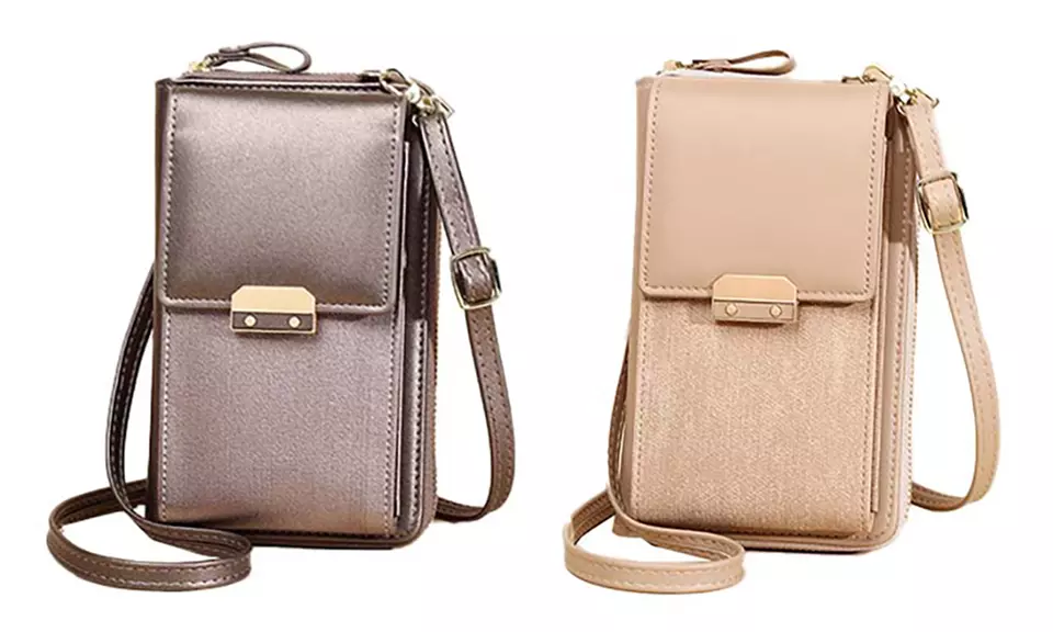 Sac à bandoulière pour téléphone en cuir PU